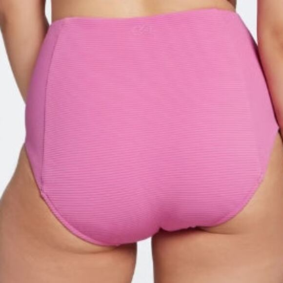 CALIA High Rise Ribbed Bikini Bottoms Geranium Purple XS NEW - Picture 2 of 4